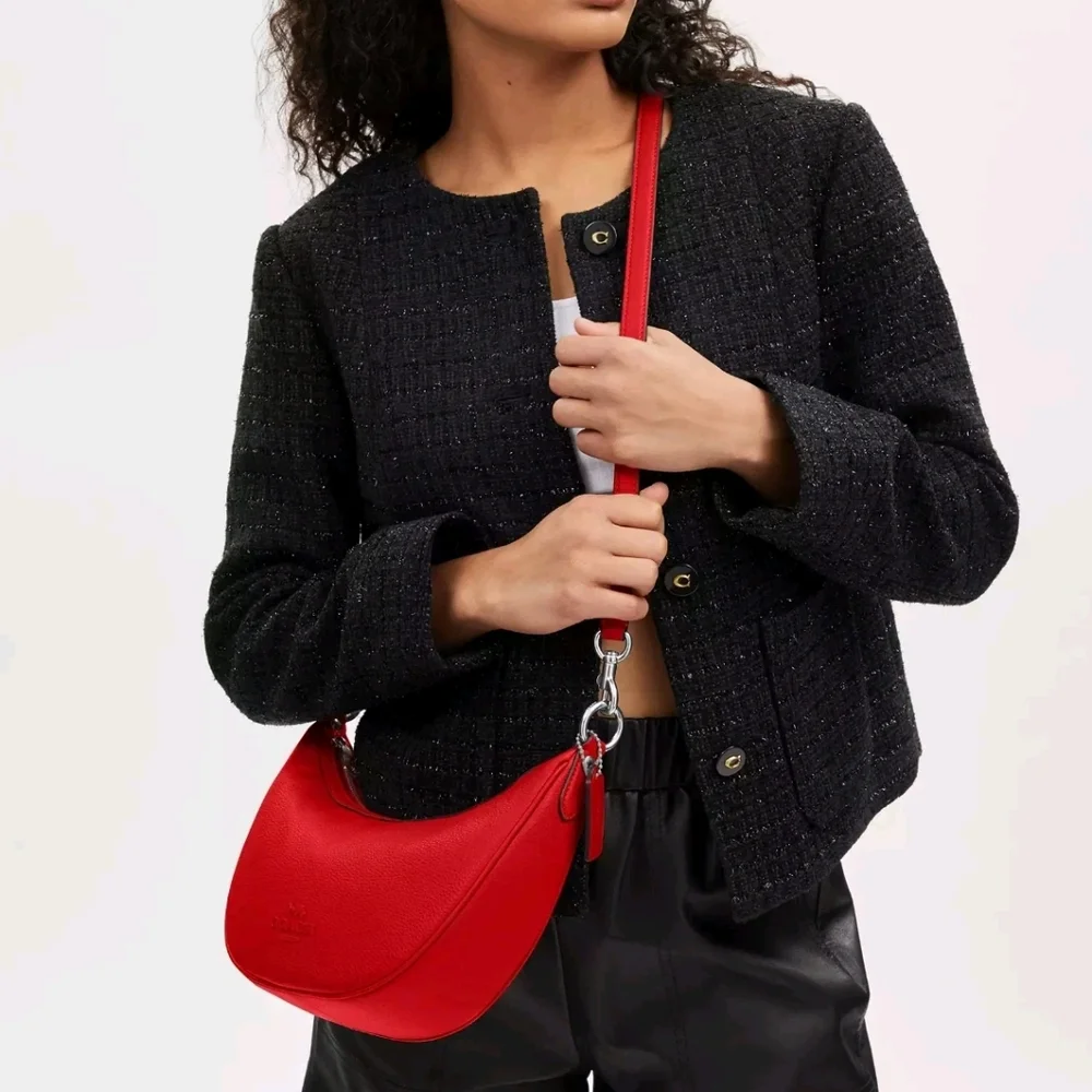 Coach Aria Crossbody Bag In Bright Poppy